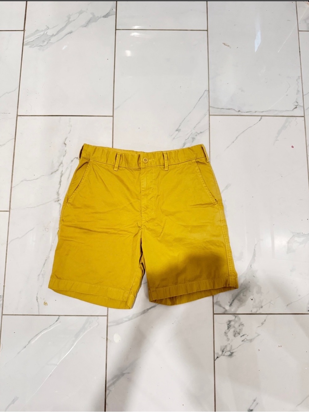 Yellow Uniqlo Shorts